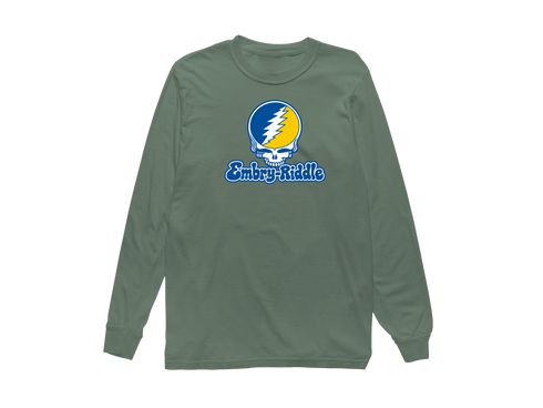 Embry-Riddle Stealie Premium Unisex Long-Sleeve — Light Green
