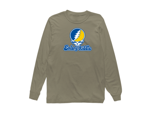 Embry-Riddle Stealie Premium Unisex Long-Sleeve — Sandstone