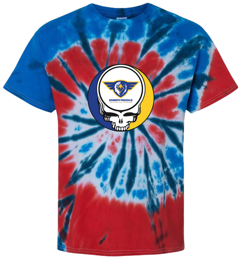 Embry Riddle Stealie Tie-Dye T-Shirt