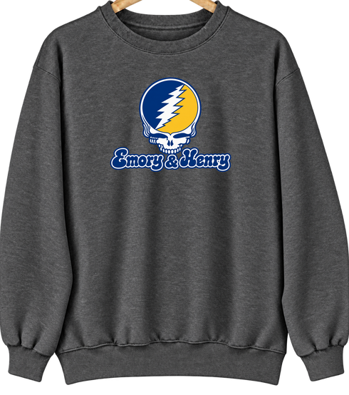 Emory & Henry Stealie Premium Unisex Crewneck — Design: Emory & Henry — Dark Heather
