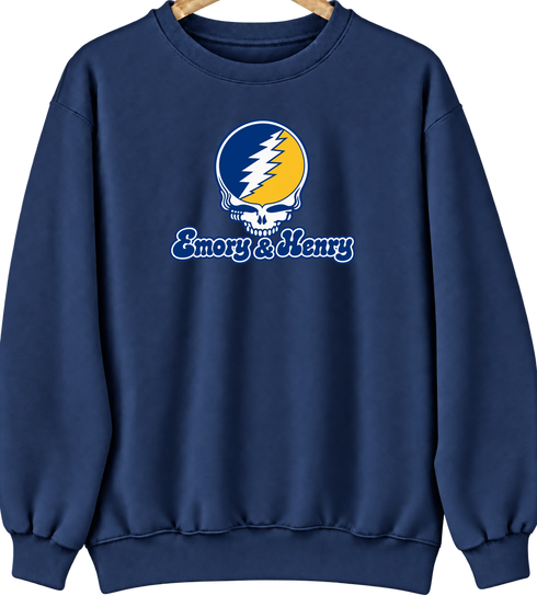 Emory & Henry Stealie Premium Unisex Crewneck — Design: Emory & Henry — Navy