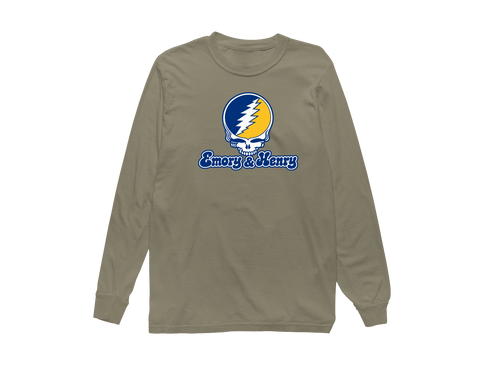 Emory & Henry Stealie Premium Unisex Long-Sleeve — Design: Emory & Henry — Sandstone