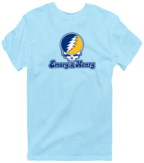 Emory & Henry Stealie Premium Unisex T-Shirt — Design: Emory & Henry — Light Blue
