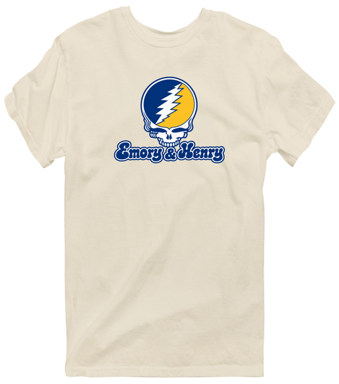 Emory & Henry Stealie Premium Unisex T-Shirt — Design: Emory & Henry — Sand