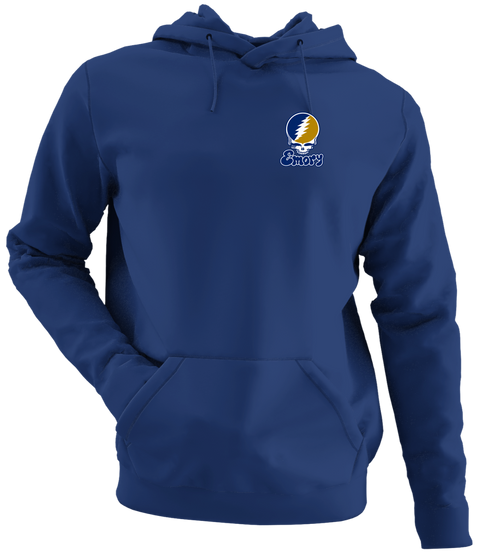 Emory Stealie Premium Unisex Hoodie — Design: Emory University — Navy