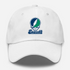 Endicott Stealie Premium Unisex Dad Hat — Design: Endicott College — White