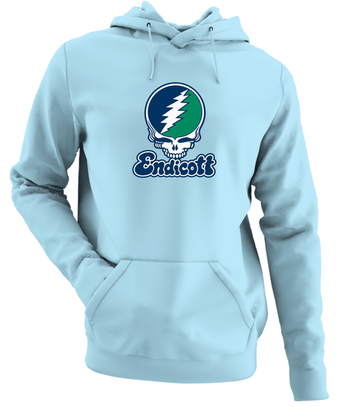 Endicott Stealie Premium Unisex Hoodie — Design: Endicott College — Light Blue