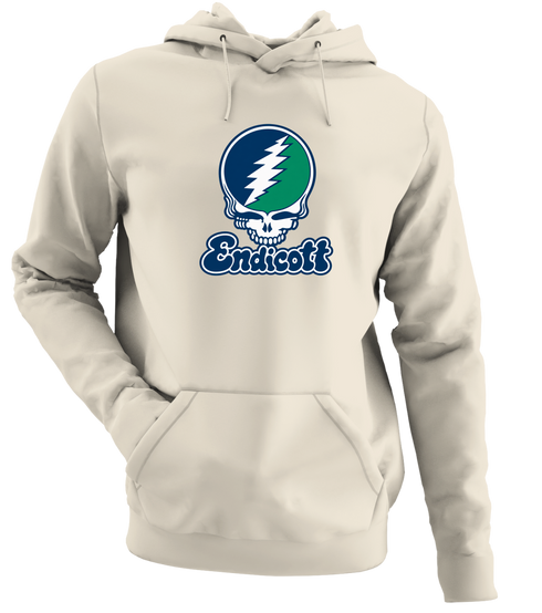 Endicott Stealie Premium Unisex Hoodie — Design: Endicott College — Sand
