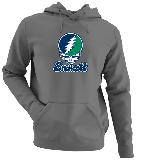 Endicott Stealie Premium Unisex Hoodie — Design: Endicott College — Charcoal