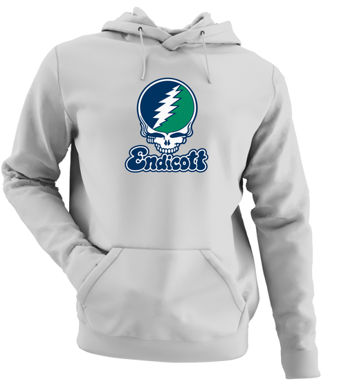 Endicott Stealie Premium Unisex Hoodie — Design: Endicott College — Sport Grey