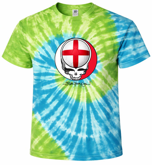 England FIFA World Cup Stealie Tie-Dye T-Shirt