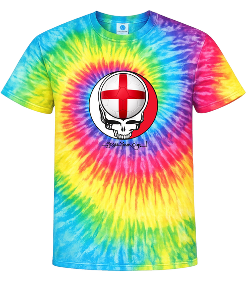 England FIFA World Cup Stealie Tie-Dye T-Shirt