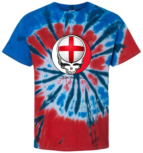 England FIFA World Cup Stealie Tie-Dye T-Shirt
