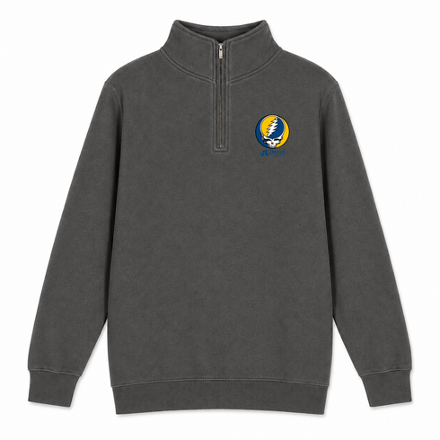 Drexel University - Premium Grateful Dead Quarter-Zip Pullover - Charcoal - 6