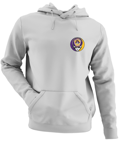 East Carolina University - Premium Grateful Dead Left Chest Hoodie - Sport Grey - 9