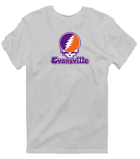 Evansville Stealie Premium Unisex T-Shirt — Design: Evansville University of — Sport Grey