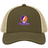 Evansville Stealie Premium Unisex Trucker Cap — Design: Evansville University of — Moss/Khaki