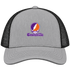 Evansville Stealie Premium Unisex Trucker Cap — Design: Evansville University of — Heather Grey/Black