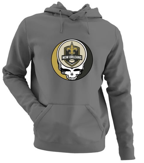 New Orleans Football - Premium Grateful Dead Hoodie - Charcoal - 8