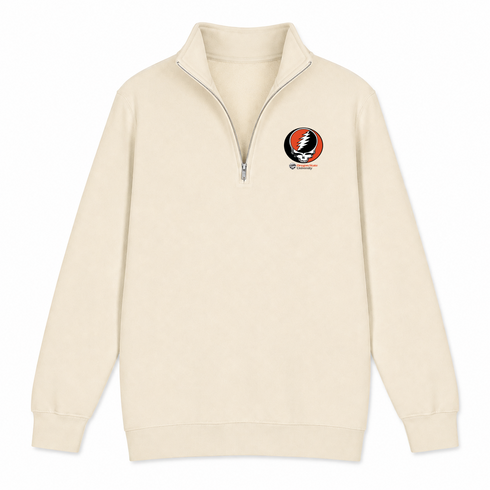 Oregon State University - Premium Grateful Dead Quarter-Zip Pullover - Sand - 2