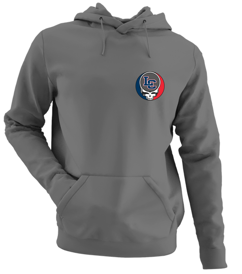 Lewis & Clark University - Premium Grateful Dead Left Chest Hoodie - Charcoal