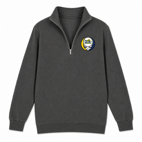 Pace University Lacrosse - Premium Grateful Dead Quarter-Zip Pullover - Charcoal - 6