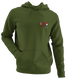 America 250 USA Life is dead. Flag - Premium Grateful Dead Left Chest Hoodie - Military Green
