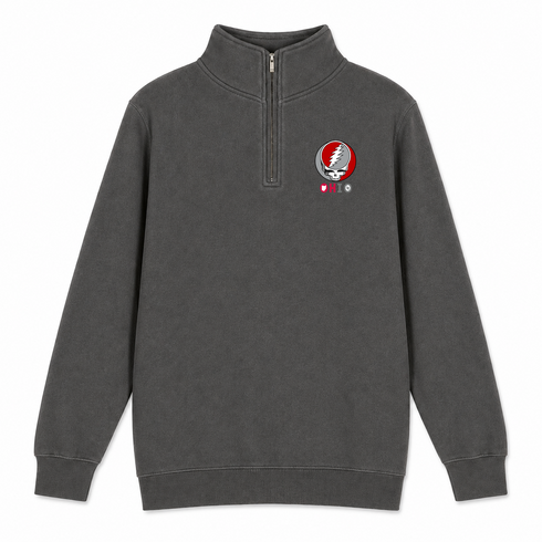 Ohio State University - Premium Grateful Dead Quarter-Zip Pullover - Charcoal - 5