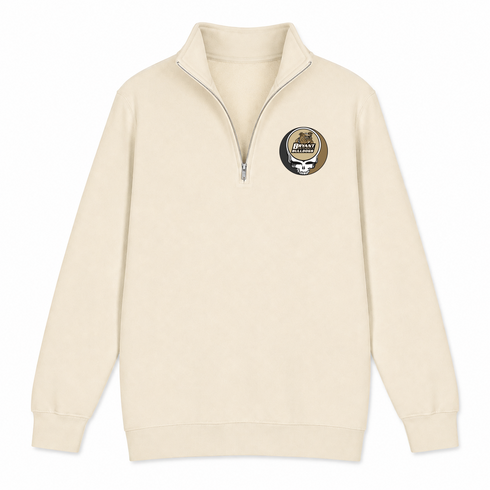 Bryant University - Premium Grateful Dead Quarter-Zip Pullover - Sand - 2