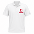 Fairfield Stealie Premium Unisex Polo — Design: Fairfield University — White