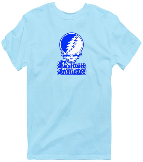 Fashion Institute Technology Stealie Premium Unisex T-Shirt — Design: Fashion Institute of technology — Light Blue