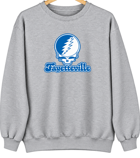 Fayetteville Stealie Premium Unisex Crewneck — Design: Fayetteville State University — Sport Grey