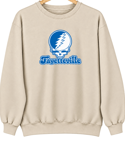 Fayetteville Stealie Premium Unisex Crewneck — Design: Fayetteville State University — Sand