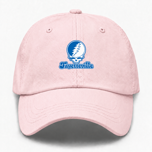Fayetteville Stealie Premium Unisex Dad Hat — Design: Fayetteville State University — Pink