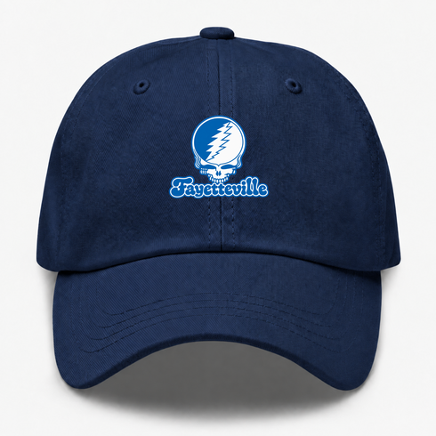 Fayetteville Stealie Premium Unisex Dad Hat — Design: Fayetteville State University — Navy