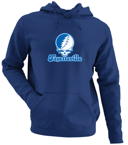 Fayetteville Stealie Premium Unisex Hoodie — Design: Fayetteville State University — Navy
