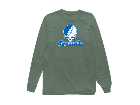 Fayetteville Stealie Premium Unisex Long-Sleeve — Design: Fayetteville State University — Light Green