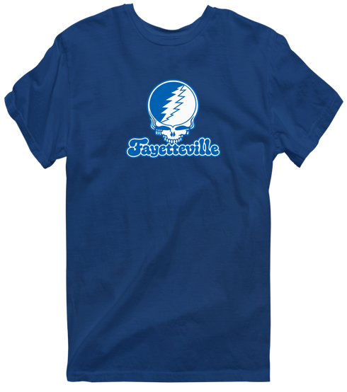 Fayetteville Stealie Premium Unisex T-Shirt — Design: Fayetteville State University — Navy