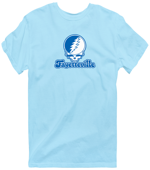 Fayetteville Stealie Premium Unisex T-Shirt — Design: Fayetteville State University — Light Blue