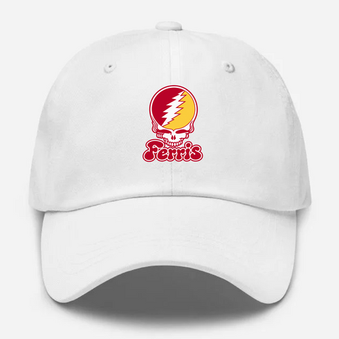 Ferris State Stealie Premium Unisex Dad Hat — Design: Ferris State University — White
