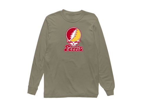 Ferris State Stealie Premium Unisex Long-Sleeve — Design: Ferris State University — Sandstone