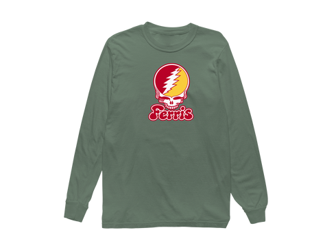 Ferris State Stealie Premium Unisex Long-Sleeve — Design: Ferris State University — Light Green