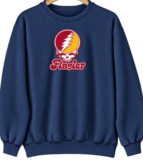 Flagler Stealie Premium Unisex Crewneck — Navy