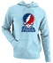 Florida Atlantic Stealie Premium Unisex Hoodie — Design: Florida Atlantic University — Light Blue