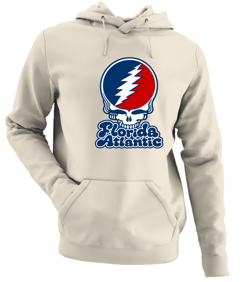 Florida Atlantic Stealie Premium Unisex Hoodie — Design: Florida Atlantic University — Sand