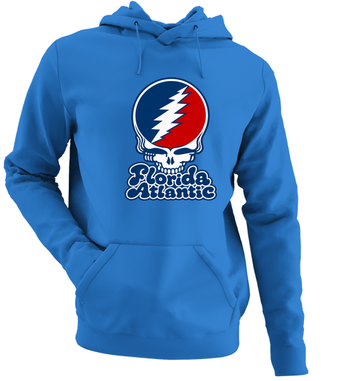 Florida Atlantic Stealie Premium Unisex Hoodie — Design: Florida Atlantic University — Heather Royal