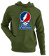Florida Atlantic Stealie Premium Unisex Hoodie — Design: Florida Atlantic University — Military Green