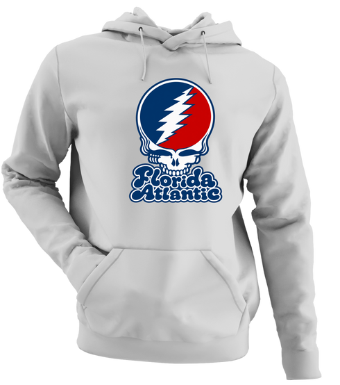 Florida Atlantic Stealie Premium Unisex Hoodie — Design: Florida Atlantic University — Sport Grey