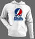 Florida Atlantic Stealie Premium Unisex Hoodie — Design: Florida Atlantic University — White/Grey