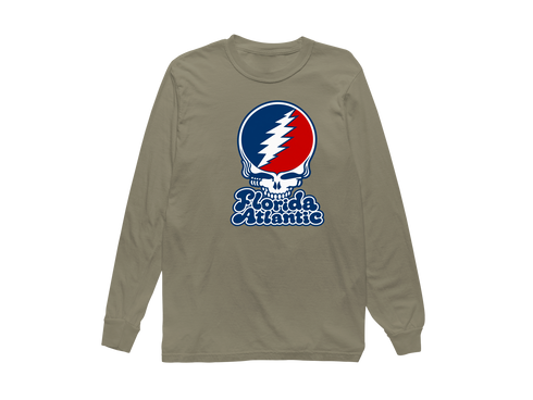 Florida Atlantic Stealie Premium Unisex Long-Sleeve — Design: Florida Atlantic University — Sandstone